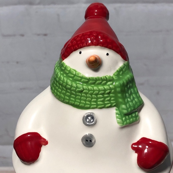 Hallmark Vintage Snowman Hand Painted Ceramic Holiday Christmas Treat Co… - Picture 11 of 16